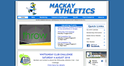 Desktop Screenshot of mackayathletics.com.au